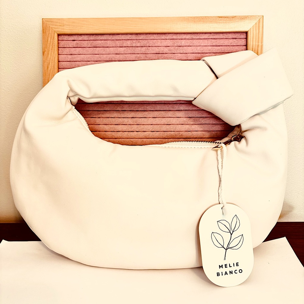 Mealie Bianco Alexandra Cream Vegan Top Handle Bag